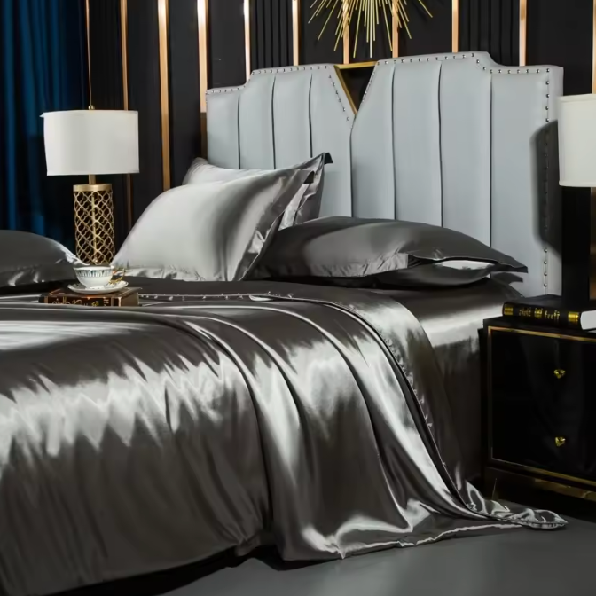 Nordic Silk Bedding Set with Duvet Cover - Sangia Silks