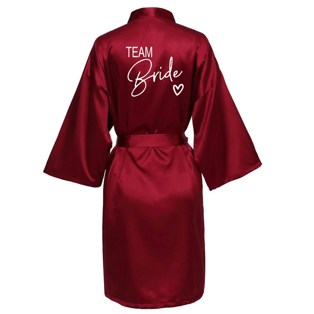 Elegant Bride Robe for Bachelorette Parties and Bridal Showers - Sangia Silks