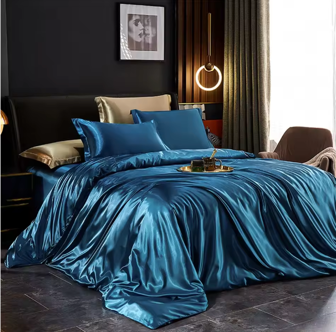 Solid Silk Bedding Set