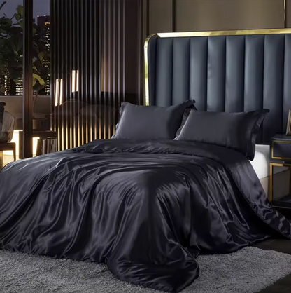 Solid Silk Bedding Set