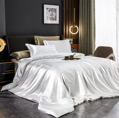 Solid Silk Bedding Set