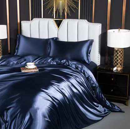 Solid Silk Bedding Set