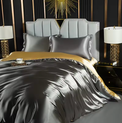 Solid Silk Bedding Set