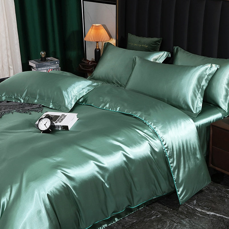 Mulberry Silk Bedding Set with Duvet Cover - Sangia Silks