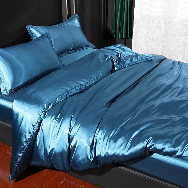 Mulberry Silk Bedding Set with Duvet Cover - Sangia Silks