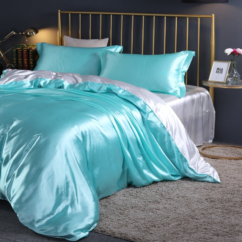 Mulberry Silk Bedding Set with Duvet Cover - Sangia Silks