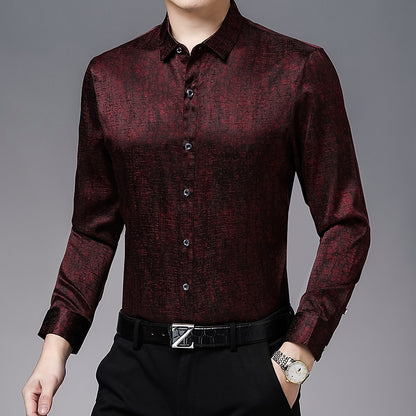 Mulberry Silk Shirt Men's Luxury  Shirt - Sangia Silks