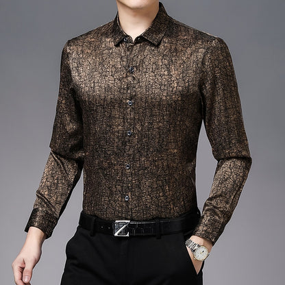 Mulberry Silk Shirt Men's Luxury  Shirt - Sangia Silks