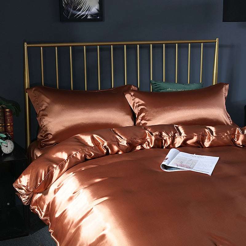 Mulberry Silk Bedding Set with Duvet Cover - Sangia Silks