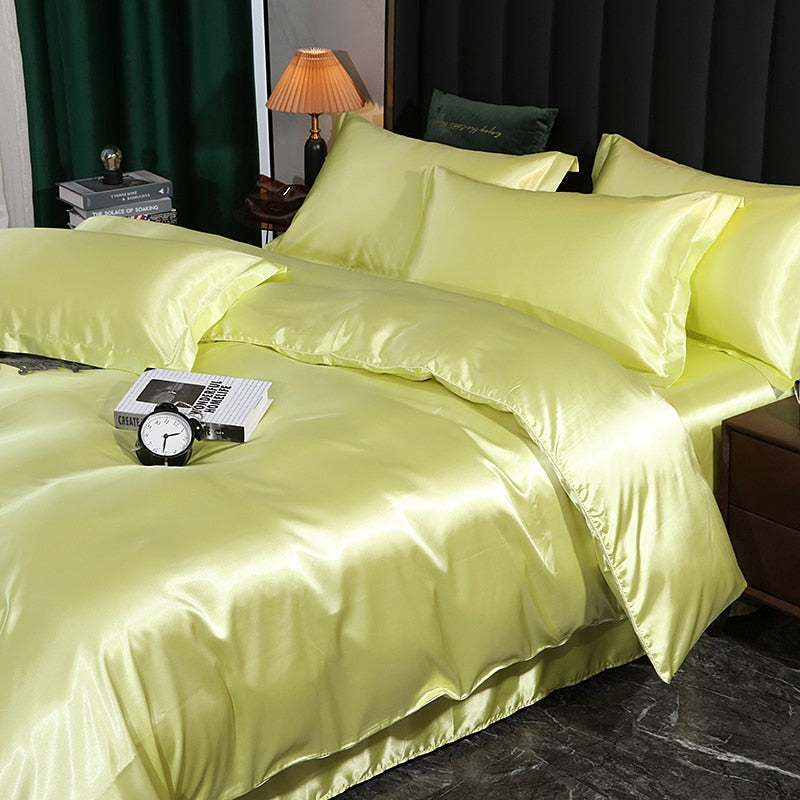 Mulberry Silk Bedding Set with Duvet Cover - Sangia Silks