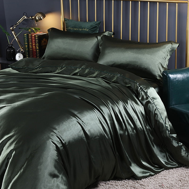 Mulberry Silk Bedding Set with Duvet Cover - Sangia Silks