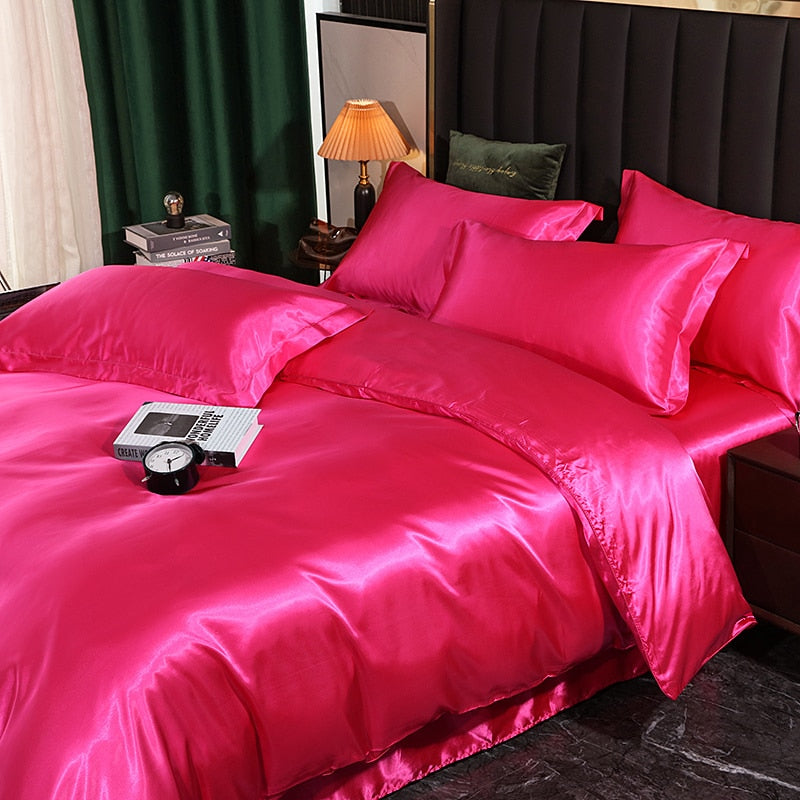 Mulberry Silk Bedding Set with Duvet Cover - Sangia Silks